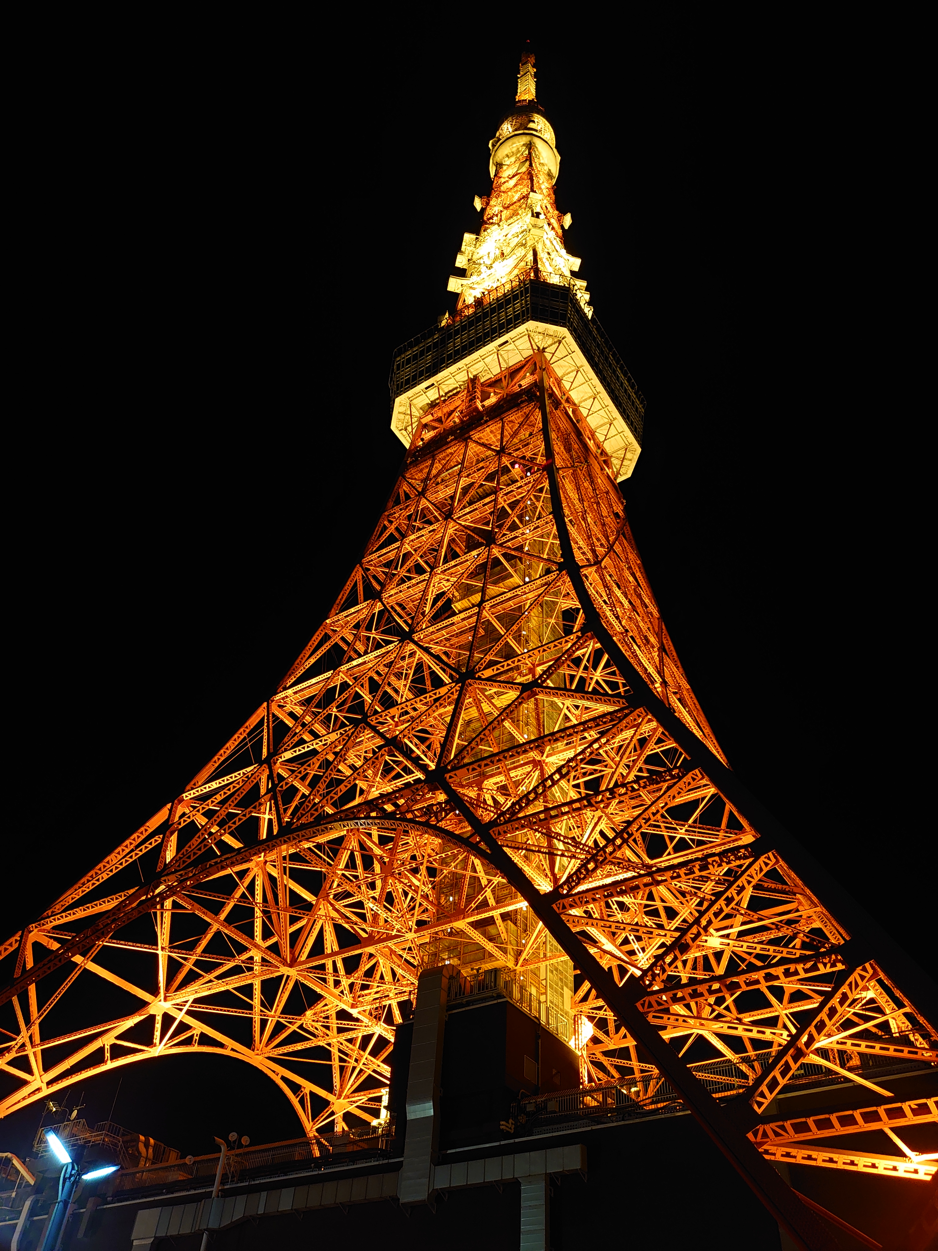 ライトアップされた東京タワー